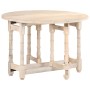 Mesa de comedor redonda de madera maciza de mango 110x76 cm de vidaXL, Mesas de cocina y de comedor - Ref: Foro24-321700, Pre...