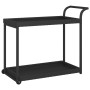 Carrito de bar ratán sintético negro 100x45x83 cm de vidaXL, Carros de cocina y comedor - Ref: Foro24-316666, Precio: 92,21 €...