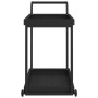 Carrito de bar ratán sintético negro 100x45x83 cm de vidaXL, Carros de cocina y comedor - Ref: Foro24-316666, Precio: 92,21 €...