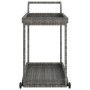 Gray synthetic rattan bar cart 100x45x83 cm by vidaXL, Kitchen and dining carts - Ref: Foro24-316667, Price: 93,55 €, Discoun...