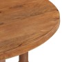 Mesa de comedor redonda de madera maciza de mango 110x76 cm de vidaXL, Mesas de cocina y de comedor - Ref: Foro24-321701, Pre...