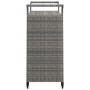 Bar cart with gray synthetic rattan drawer 100x45x97 cm by vidaXL, Kitchen and dining carts - Ref: Foro24-316664, Price: 180,...