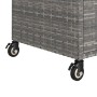 Barwagen mit Schublade synthetisches Rattan grau 100x45x97 cm von vidaXL, Küchen- und Speisewagen - Ref: Foro24-316664, Preis...