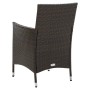 Garden chairs with cushions, 2 units, synthetic brown rattan by vidaXL, Garden chairs - Ref: Foro24-316679, Price: 143,99 €, ...