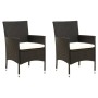 Garden chairs 2 units with black synthetic rattan cushions by vidaXL, Garden chairs - Ref: Foro24-316680, Price: 114,99 €, Di...