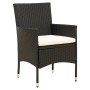 Garden chairs 2 units with black synthetic rattan cushions by vidaXL, Garden chairs - Ref: Foro24-316680, Price: 114,99 €, Di...