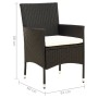 Garden chairs 2 units with black synthetic rattan cushions by vidaXL, Garden chairs - Ref: Foro24-316680, Price: 114,99 €, Di...