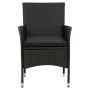 Garden chairs 2 units with black synthetic rattan cushions by vidaXL, Garden chairs - Ref: Foro24-316681, Price: 120,99 €, Di...