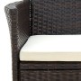 Garden chairs with cushions, 4 units, synthetic brown rattan by vidaXL, Garden chairs - Ref: Foro24-316687, Price: 250,43 €, ...