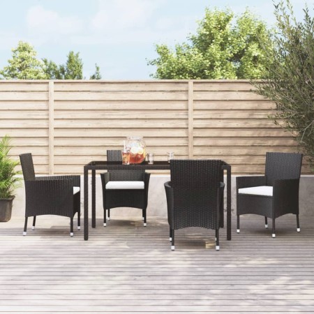 Garden chairs 4 units with black synthetic rattan cushions by vidaXL, Garden chairs - Ref: Foro24-316688, Price: 223,39 €, Di...