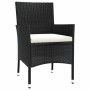 Garden chairs 4 units with black synthetic rattan cushions by vidaXL, Garden chairs - Ref: Foro24-316688, Price: 223,39 €, Di...