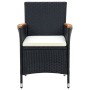 Garden dining chairs 4 units black synthetic rattan by vidaXL, Garden chairs - Ref: Foro24-316695, Price: 290,94 €, Discount: %