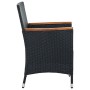 Garden dining chairs 4 units black synthetic rattan by vidaXL, Garden chairs - Ref: Foro24-316695, Price: 290,94 €, Discount: %