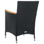 Garden dining chairs 4 units black synthetic rattan by vidaXL, Garden chairs - Ref: Foro24-316695, Price: 290,94 €, Discount: %