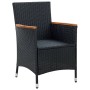 Garden dining chairs 4 units black synthetic rattan by vidaXL, Garden chairs - Ref: Foro24-316695, Price: 290,94 €, Discount: %