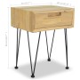 Bedside tables 2 units solid teak 40x30x50 cm by vidaXL, Nightstands - Ref: Foro24-3057527, Price: 147,81 €, Discount: %