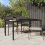 Garden table tempered glass synthetic rattan 150x90x75 cm black by vidaXL, Garden tables - Ref: Foro24-316706, Price: 125,48 ...