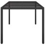 Mesa jardín vidrio templado ratán sintético negra 190x90x75 cm de vidaXL, Mesas de jardín - Ref: Foro24-316713, Precio: 132,9...