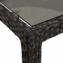 Black synthetic rattan tempered glass garden table 190x90x75 cm by vidaXL, Garden tables - Ref: Foro24-316713, Price: 132,99 ...