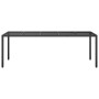 Black PE rattan tempered glass garden table 250x100x75 cm by vidaXL, Garden tables - Ref: Foro24-316726, Price: 223,99 €, Dis...