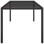 Black PE rattan tempered glass garden table 250x100x75 cm by vidaXL, Garden tables - Ref: Foro24-316726, Price: 223,99 €, Dis...