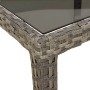 Gray PE rattan tempered glass garden table 250x100x75 cm by vidaXL, Garden tables - Ref: Foro24-316727, Price: 140,99 €, Disc...