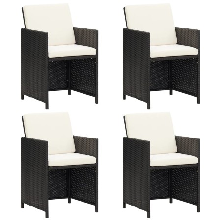 Garden chairs 4 units black synthetic rattan by vidaXL, Garden chairs - Ref: Foro24-316745, Price: 229,61 €, Discount: %