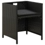 Garden chairs 4 units with black synthetic rattan cushions by vidaXL, Garden chairs - Ref: Foro24-316746, Price: 212,26 €, Di...