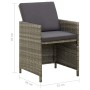 Garden chairs 4 units with gray synthetic rattan cushions by vidaXL, Garden chairs - Ref: Foro24-316747, Price: 273,59 €, Dis...