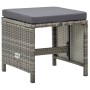 Garden stools 4 units and gray synthetic rattan cushions by vidaXL, Garden chairs - Ref: Foro24-316750, Price: 115,06 €, Disc...