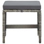 Garden stools 4 units and gray synthetic rattan cushions by vidaXL, Garden chairs - Ref: Foro24-316750, Price: 115,06 €, Disc...