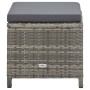 Garden stools 4 units and gray synthetic rattan cushions by vidaXL, Garden chairs - Ref: Foro24-316750, Price: 115,06 €, Disc...