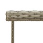 Mesa de jardín ratán sintético y vidrio gris 109x107x74 cm de vidaXL, Mesas de jardín - Ref: Foro24-316765, Precio: 100,99 €,...