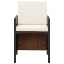 Garden chairs with cushions 4 units brown synthetic rattan by vidaXL, Garden chairs - Ref: Foro24-316776, Price: 166,99 €, Di...