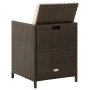 Garden chairs with cushions 4 units brown synthetic rattan by vidaXL, Garden chairs - Ref: Foro24-316776, Price: 166,99 €, Di...