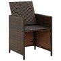 Garden chairs with cushions 4 units brown synthetic rattan by vidaXL, Garden chairs - Ref: Foro24-316776, Price: 166,99 €, Di...