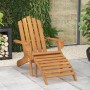 Adirondack Gartenstuhl mit Fußstütze massives Akazienholz von vidaXL, Gartenstühle - Ref: Foro24-316831, Preis: 134,88 €, Rab...