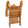 Silla de jardín Adirondack con reposapiés madera acacia maciza de vidaXL, Sillas de jardín - Ref: Foro24-316831, Precio: 135,...