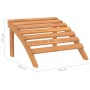 Silla de jardín Adirondack con reposapiés madera acacia maciza de vidaXL, Sillas de jardín - Ref: Foro24-316831, Precio: 135,...