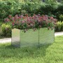 Silver galvanized steel flower bed 160x80x77 cm by vidaXL, Pots and planters - Ref: Foro24-316880, Price: 58,19 €, Discount: %