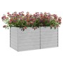 Silver galvanized steel flower bed 160x80x77 cm by vidaXL, Pots and planters - Ref: Foro24-316880, Price: 58,19 €, Discount: %