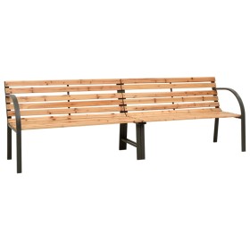 Double garden bench 241 cm Chinese fir wood by vidaXL, garden benches - Ref: Foro24-317123, Price: 189,99 €, Discount: %