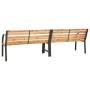 Double garden bench 241 cm Chinese fir wood by vidaXL, garden benches - Ref: Foro24-317123, Price: 189,33 €, Discount: %