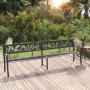 Double garden bench 246 cm black steel by vidaXL, garden benches - Ref: Foro24-317129, Price: 189,99 €, Discount: %