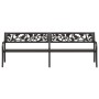 Double garden bench 246 cm black steel by vidaXL, garden benches - Ref: Foro24-317129, Price: 189,99 €, Discount: %