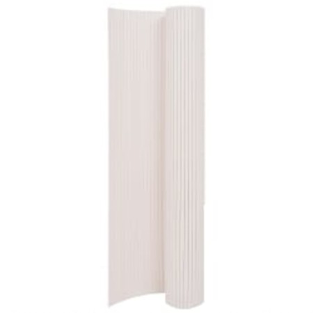 White double-sided garden fence 90x400 cm by vidaXL, fence panels - Ref: Foro24-317146, Price: 44,78 €, Discount: %