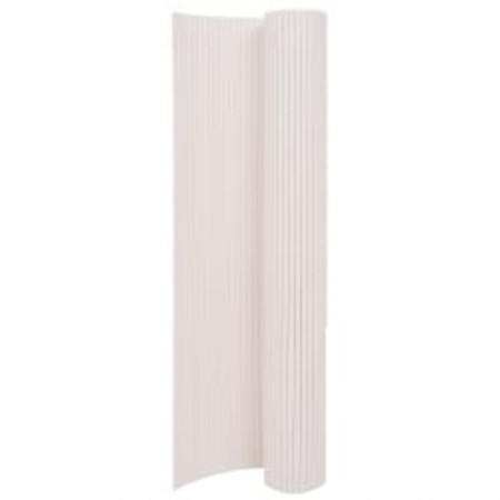 White double-sided garden fence 110x400 cm