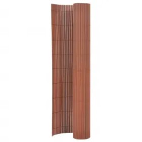 Brown double-sided garden fence 110x400 cm by vidaXL, fence panels - Ref: Foro24-317159, Price: 48,92 €, Discount: %