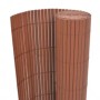 Brown double-sided garden fence 110x400 cm by vidaXL, fence panels - Ref: Foro24-317159, Price: 49,21 €, Discount: %