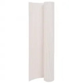 White double-sided garden fence 110x500 cm by vidaXL, fence panels - Ref: Foro24-317161, Price: 56,52 €, Discount: %